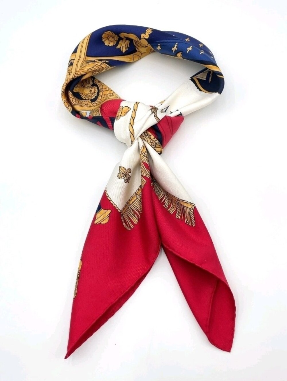 Hermes Carré 90 VUE DU CARROSSE DE LA GALERE LA REALE Silk Scarf